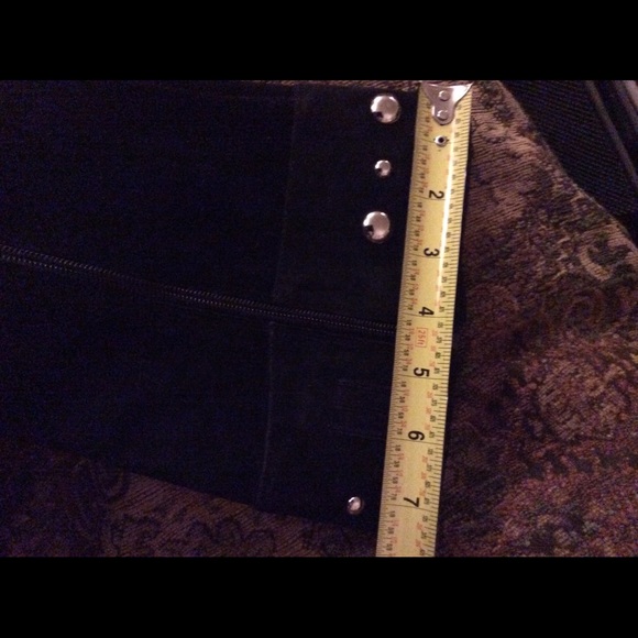 SUPER SEXY **GUESS** STUDED BLACK SUEDE HEELED BOOTS - Picture 6 of 6